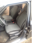 Модельные авточехлы для Skoda Fabia II (2007-н.в.) из экокожи Premium, черный+серый