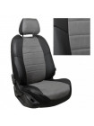 Модельные авточехлы для Geely Emgrand X7 (2013-н.в.) из экокожи Premium и алькантары, черный+серый Модельные авточехлы для Geely Emgrand X7 (2013-н.в.) из экокожи Premium и алькантары, черный+серый