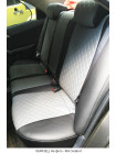 Модельные авточехлы для Geely Emgrand X7 (2013-н.в.) из экокожи Premium 3D ромб, черный+серый Модельные авточехлы для Geely Emgrand X7 (2013-н.в.) из экокожи Premium 3D ромб, черный+серый