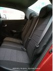 Модельные авточехлы для Peugeot 308 (2008-2015) из экокожи Premium и ткань жаккард (гобелен)